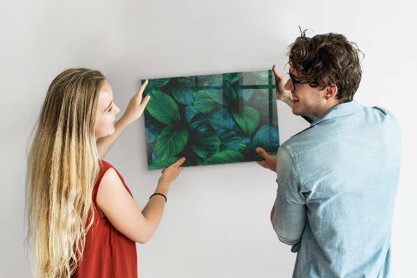 Magnetic board for wall leaves of nature design