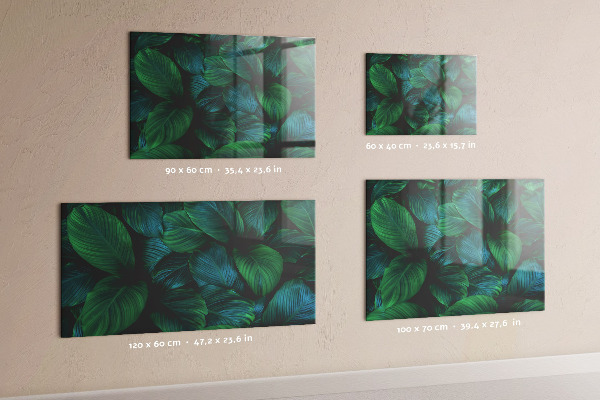 Magnetic board for wall leaves of nature design