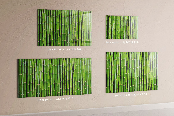 Magnetic wall board bamboo frame