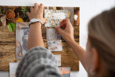 Magnetic wall board for teaspoons of spices