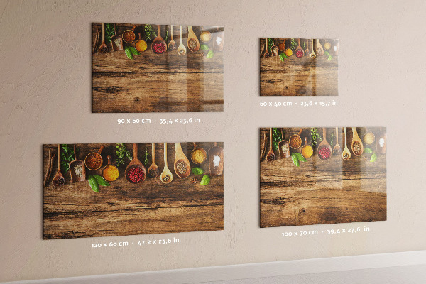 Magnetic wall board for teaspoons of spices