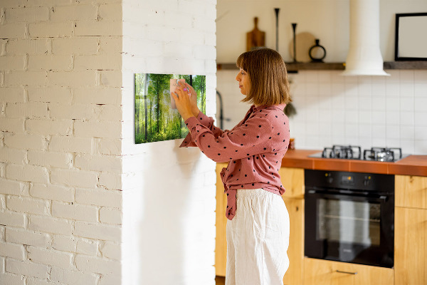Magnetic wall board nature forest trees design