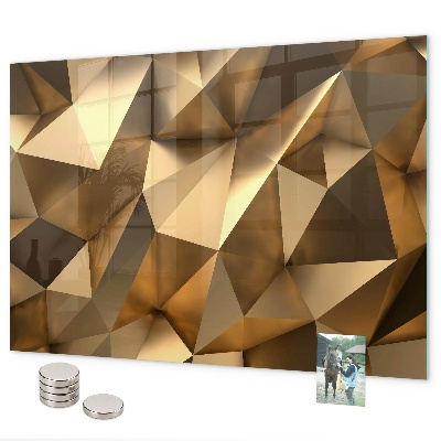 Magnetic board abstract triangles design