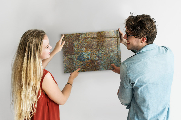 Magnetic wall board rust on metal finish