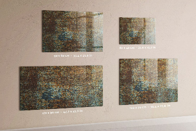 Magnetic wall board rust on metal finish