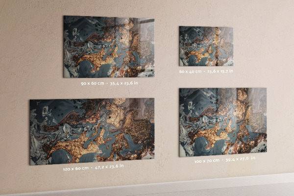 Magnetic board decorative marble design
