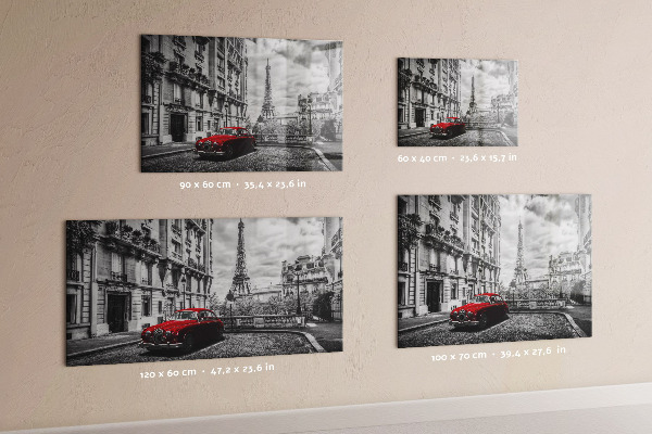 Magnetic board old car town design