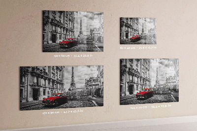 Magnetic board old car town design