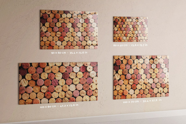 Magnetic board for wine corks