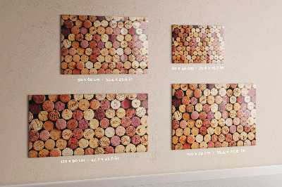 Magnetic board for wine corks