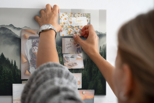 Magnetic board for wall forest landscape design