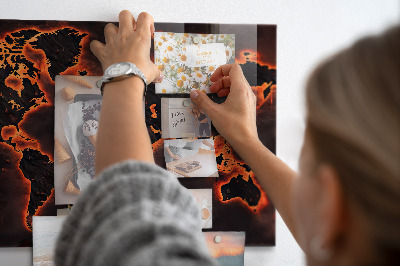 World map magnetic board