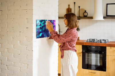 Magnetic wall board geometric figures design