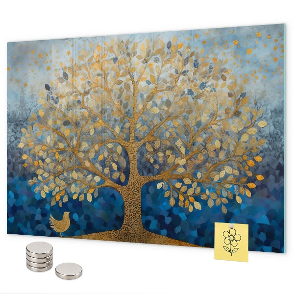 Magnetic board abstract tree design