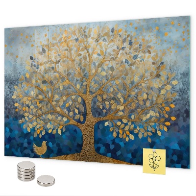 Magnetic board abstract tree design
