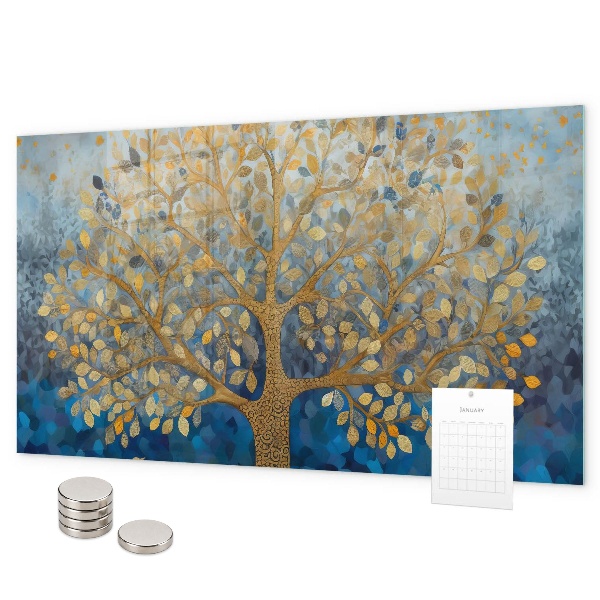 Magnetic board abstract tree design