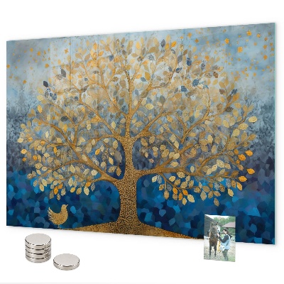 Magnetic board abstract tree design