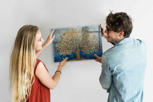 Magnetic board abstract tree design