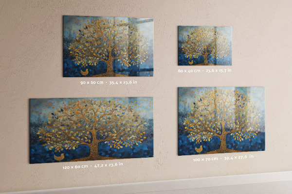 Magnetic board abstract tree design
