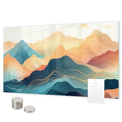 Magnetic board mountain landscape design
