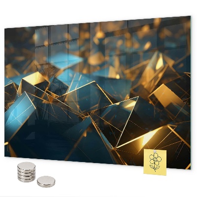 Magnetic board decorative abstraction design