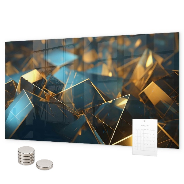 Magnetic board decorative abstraction design