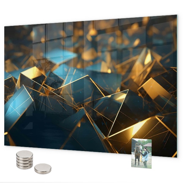 Magnetic board decorative abstraction design