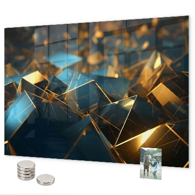Magnetic board decorative abstraction design