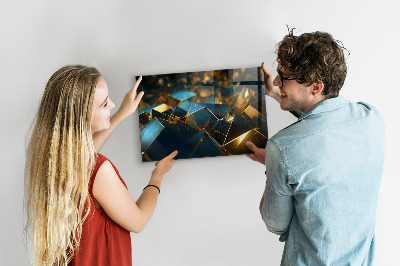 Magnetic board decorative abstraction design