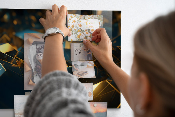Magnetic board decorative abstraction design