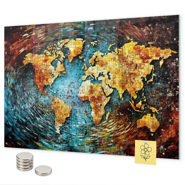 Magnetic wall board a world of chaos design