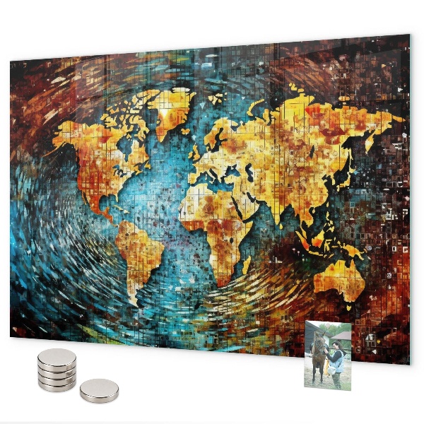 Magnetic wall board a world of chaos design