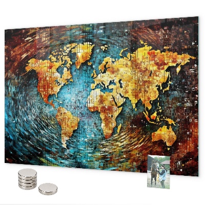 Magnetic wall board a world of chaos design