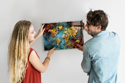 Magnetic wall board a world of chaos design