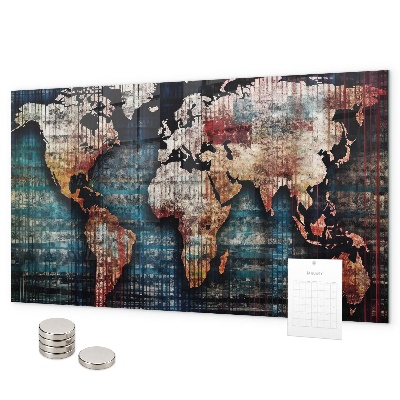 Magnetic board linear map design