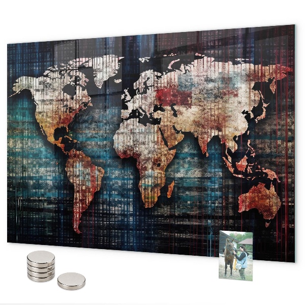 Magnetic board linear map design