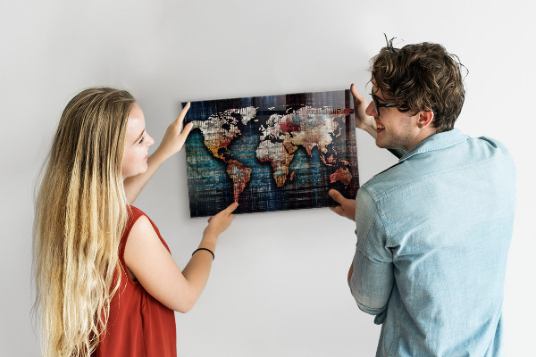 Magnetic board linear map design