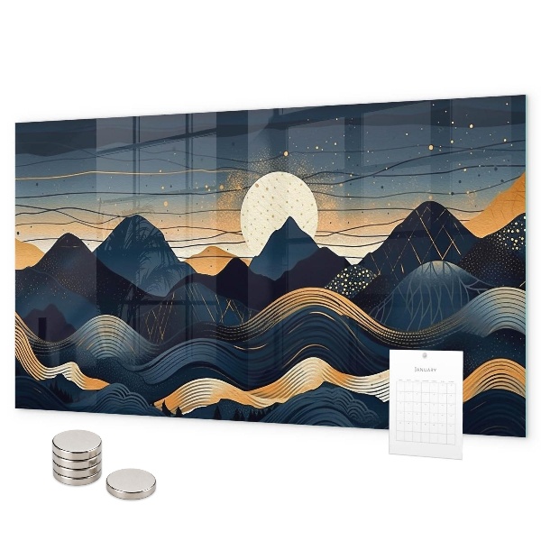 Magnetic board sunset landscape design