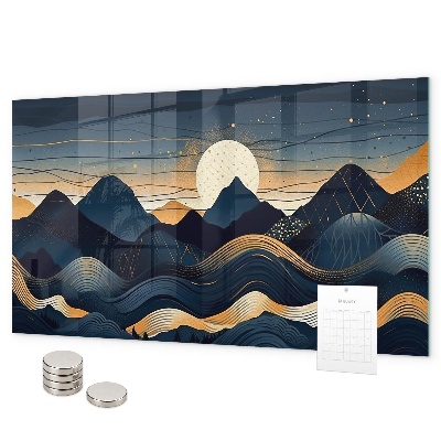 Magnetic board sunset landscape design