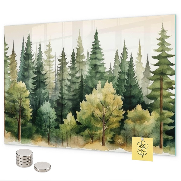 Magnetic board forest landscape design