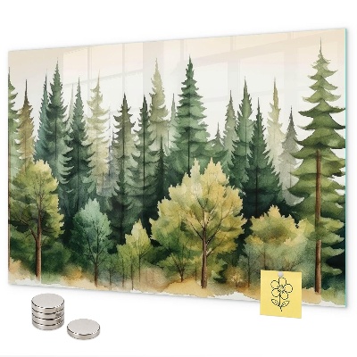 Magnetic board forest landscape design