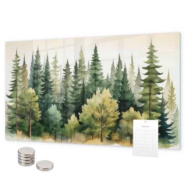 Magnetic board forest landscape design