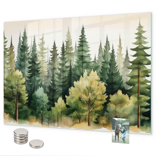 Magnetic board forest landscape design