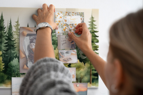 Magnetic board forest landscape design