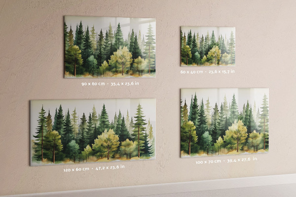 Magnetic board forest landscape design