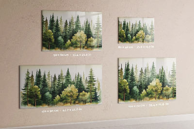 Magnetic board forest landscape design