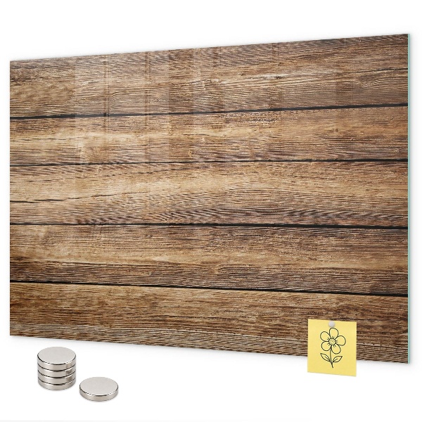 Magnetic board for wall wooden finish