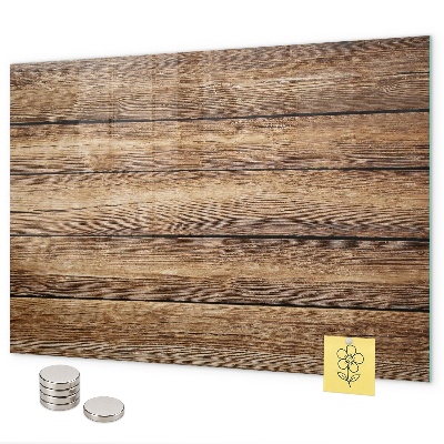 Magnetic board for wall wooden finish