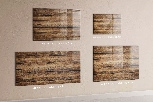 Magnetic board for wall wooden finish