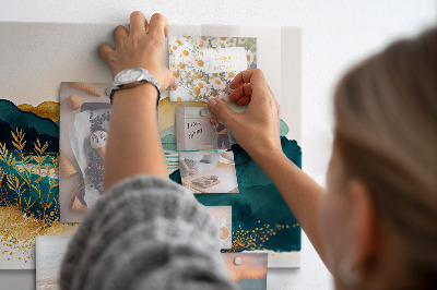 Magnetic wall board mountain landscape design